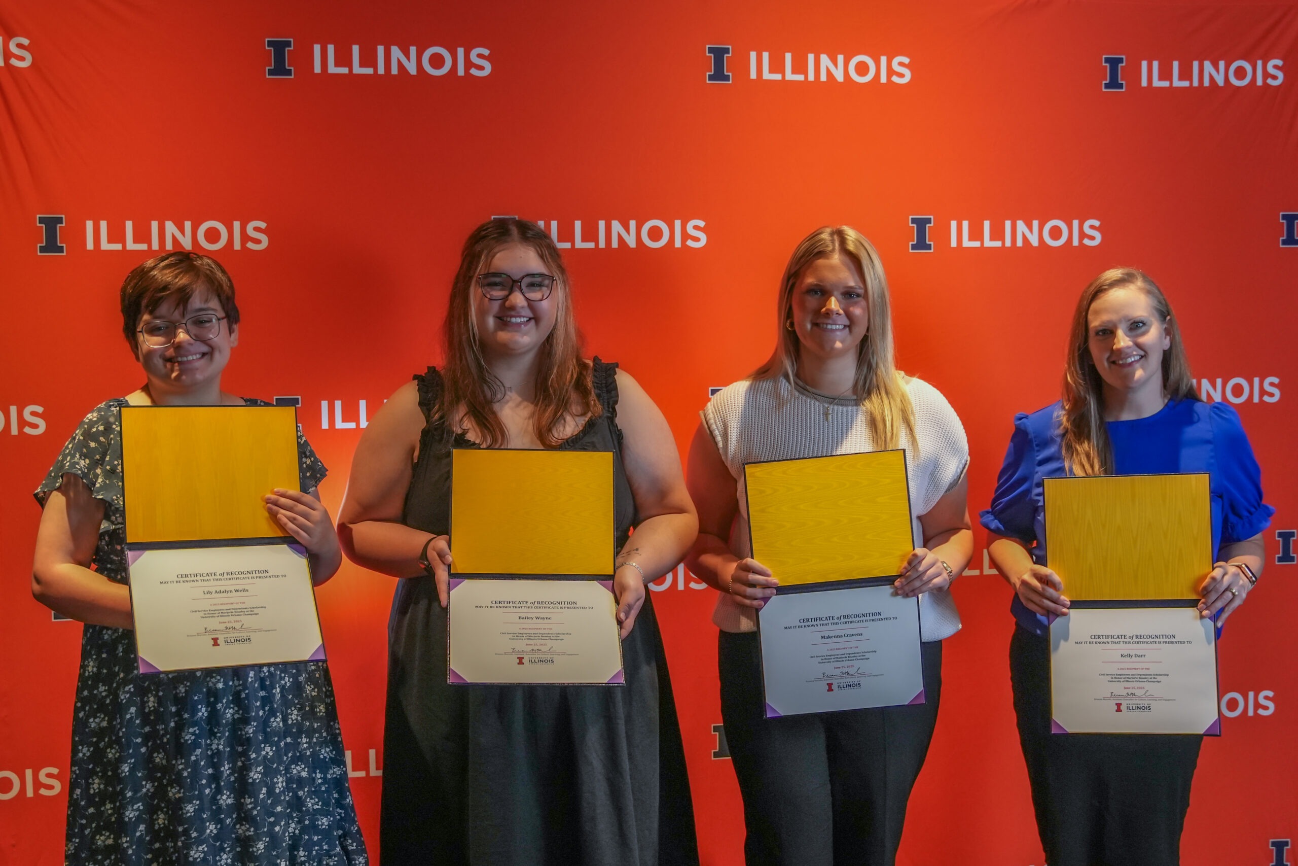 Civil Service scholarship recipients at the annual awards ceremony